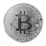 Moneda de Bitcoin chapada en plata BTC Coin Art Collection EDC Gadget 