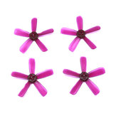 4 Pairs LX2038 2.0 Inch 50mm 5-blade Propeller 1.5mm Mounting Hole for RC Drone 1103 1105 1106 Motor