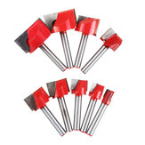 9pcs 10-32m Surface Planing Bottom Cleaning Wood Milling CNC Router Bit Woodworking Tools