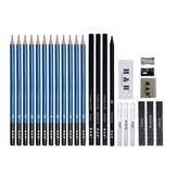 Bộ dụng cụ vẽ bằng bút chì H&B HB-26SSHB 26 dành cho người mới học, bộ dụng cụ vẽ và hội họa nghệ thuật cho học sinh