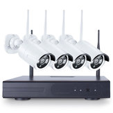 4PCS 4CH CCTV Wireless 960P NVR DVR 1.3MP IR Außenbereich P2P Wifi IP Sicherheitskamera Videoüberwachung