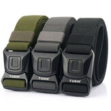 TUSHI 2023 Tactical Belt 125cm*3.8cm Nylon Polyester Waistband Metal Quick Release Buckle Men Tactical Girdle