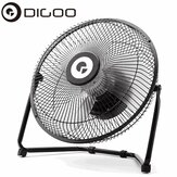 Digoo DF-101 10 inch Large Full Black Metal Electrical Rotatable USB Rechargeable 18650 Battery Cool Desk Fan