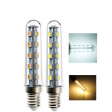 مصباح E14 2W SMD5050 16 لمبة LED لون أبيض دافئ وأبيض صافي للثلاجة والطباخ AC220V
