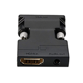 Cabledeconn F0105 Преобразователь HDMI в VGA, адаптер HDMI для мужчин и женщин с аудиопортом для компьютера Монитор TV