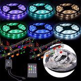 DC12V 5M SMD5050 72W Music Sound Waterproof LED Strip Light + 20Keys IR Controller for Outdoor Use