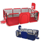 0x129cm plac zabaw dla dzieci 3 w 1 interaktywna brama bezpieczeństwa plac zabaw dla dzieci namiot boiskiem do koszykówki.