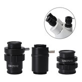 Adaptador de cámara de microscopio HAYEAR SZMCTV 1/2 1/3 1X C-mount Adaptador de lente para microscopio estéreo trinocular Simul Focal