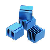 4PCS Disipador de calor de enfriamiento del controlador del motor paso a paso TMC2100 LV8729 azul con pegamento trasero para impresora 3D