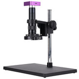 Caméra de microscope numérique industriel HAYEAR 51MP + objectif C-Mount 180X + éclairage annulaire à LED 144 + support pour réparation de PCB