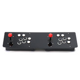 Dual Player Black Panel Double Joystick Push Button USB Arcade Game Controller for PC