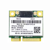 Doble banda 2.4G / 5G Atheros AR5B22 AR9462 WI-Fi Inalámbrico 300Mbps Half Mini PCIE WiFi + BT 4.0 bluetooth 4.0 COMBO Lan Tarjeta de red