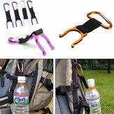 IPRee Camping Hiking Water Bottle Carabiner Buckle D Shape Strap Keychain Holder