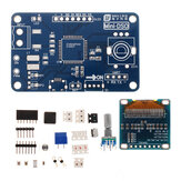 Kit de produção de osciloscópio STC8 com tela LCD Mini osciloscópio Kit eletrônico DIY Peças de kit de solda eletrônica