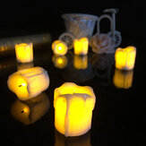 4,3*4,5cm Bateria Zasilany Bezpłomieniowy Świetlny Lampka Stół Świeca nocna Halloween Dekoracja Świąteczna