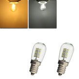 E12 2W 24 SMD 3014 LED puro bianco caldo della lampada letto bianco lampadina AC220V