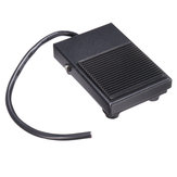 10A 250V Black Non Slip Foot Switch Rubber Surface Momentary Spring Returned Pedals Control Switch