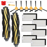 17pcs Replacements for Ecovacs Deebot N79 N79S Vacuum Cleaner Parts Accessories Main Brush*2 Side Brushes*6 HEPA Filters*6 Cleaning Brush*2 Screwdriver*1