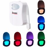 SOLMORE Capteur de mouvement du corps activé 8 couleurs LED Toilette Lampe de nuit Lampe de salle de bain