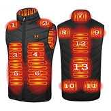 TENGOO HV-13 Heated Vest 13 Heating Areas Oversized Women Men Winter Vest Self Heating Vest Usb Electric Thermal Vest Jacket Outdoor Veste
