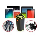 BIKIGHT Caixa de bateria 18650 com carregador USB, luz LED e dispositivo móvel para luzes de bicicleta, telefones, tablets e dispositivos de áudio.