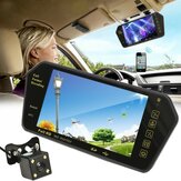 Οθόνη καθρέφτη στάθμευσης αυτοκινήτου 7 ιντσών TFT LCD με οθόνη Bluetooth   Κάμερα αυτοκινήτου οπισθοπορείας