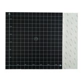 Feuille autocollante de surface de lit chauffant carrée noire de 300 * 300 mm avec coordonnée 1:1 pour imprimante 3D
