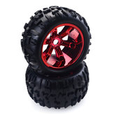 ZD 2pcs 3.6 Inch 150mm Monster Truck Wheels Rim and Tire for 1/8 Trx4 HSP HPI E-MAXX Savage Flux ZD Racing RC Car