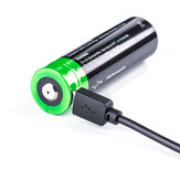 Batterie rechargeable Li-ion 21700 NEXTORCH de 3,6v et 5000mAh