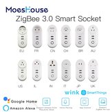 MoesHouse ZigBee3.0 Akıllı Priz, 2 USB Arayüzü, Uzaktan Sesli Kontrol, SmartThings Wink ve Çoğu ZB Hub ile Uyumludur