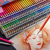 Conjunto de lápis de cor a óleo profissionais para artistas, pintura e esboço, lápis de cor de madeira, materiais de arte escolares, 48/72/120/160 cores