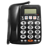 KX-2035CID Téléphone avec fil à 2 lignes avec haut-parleur Numérotation abrégée Téléphone avec fil Afficheur à appel entrant avec identification de l'appelant pour le bureau à domicile
