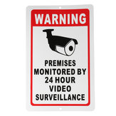 Sicurezza di sorveglianza domestica del CCTV di 18x28cm fotografica Segnale di decalcomania dell'avvertimento del videoadesivo