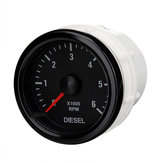 Tacômetro elétrico de 52mm 0-6000 RPM (No painel) para motor a diesel
