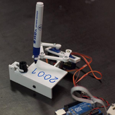 Robô de Desenho Manipulador Plotclock Relógio Robótico com Controlador