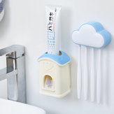 Honana BX Automatischer Zahncreme-Squeezer-Dispenser 4 Zahnbürstenhalter-Set Wandmontage-Ständer