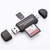 قارئ بطاقات متعددة USB 2.0 TF قارئ بطاقة OTG USB2.0 Micro USB وحهة المستخدم 480 ميجابايت / ثانية للهواتف الذكية