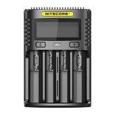 Caricatore USB per batterie NITECORE UMS4 con schermo LCD e 3 modalità di ricarica intelligente per quasi tutti i tipi di batterie