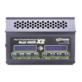 SKYRC Extreme 400WX2 20A Dual DC Batterijlader Ontlader voor 1-6S Lipo Batterij