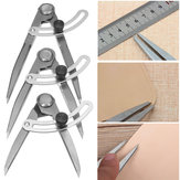 Zeichnen Messen Maßstab Entfernung Kompass Teiler Leder Handwerk Design Layout Werkzeug