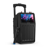 BlitzWolf® BW-DM1 30W TFT Altavoz inalámbrico de karaoke para fiestas con pantalla TFT, sonido de alta fidelidad, micrófono inalámbrico, varios puertos, 3000mAh Batería de capacidad