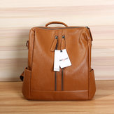 Bang good Leather Backpack Travel Camping Handbag School Bag Shoulder Bag Αδιάβροχο σακίδιο 