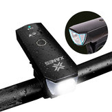 XANES SFL02 600LM T6 Luz de inducción inteligente para bicicletas IPX4 Luz de inundación recargable para 80 ° USB
