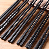 5Pairs (10 PCS) Сплав Non-Slip Многоразовые палочки для еды Sushi Set Китайская кухня Chop Sticks Посуда