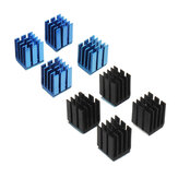 4 قطعة أسود أو أزرق TMC2100 محرك متدرج تبريد غرفة التبريد مع الغراء الخلفي للطابعة ثلاثية الأبعاد