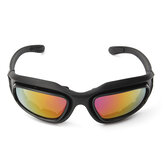 Hommes Femmes Lunettes de soleil UV400 Lunettes de conduite pour moto Lunettes de sport avec 4 lentilles