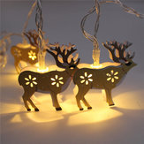 1M 10 LED Metallhirsch-Lichterketten LED Lichterketten für die Weihnachtshochzeit des Festivals