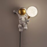 北欧LEDパーソナリティ宇宙飛行士ムーン子供部屋ウォールランプデスクランプ寝室学習バルコニー通路ランプ装飾