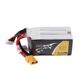 Bateria Lipo TATTU 22.2V 1300mAh 75C 6S com plug XT60 para drone de corrida FPV RC