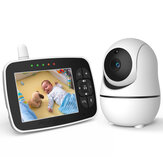 جهاز مراقبة الطفل مع كاميرا 2.4 جيجا هرتز 3.5 بوصة وشاشة LCD رقمية وكاميرا للرؤية الليلية ، تنشيط صوتي بوظيفة الاتصال الداخلي المزدوج